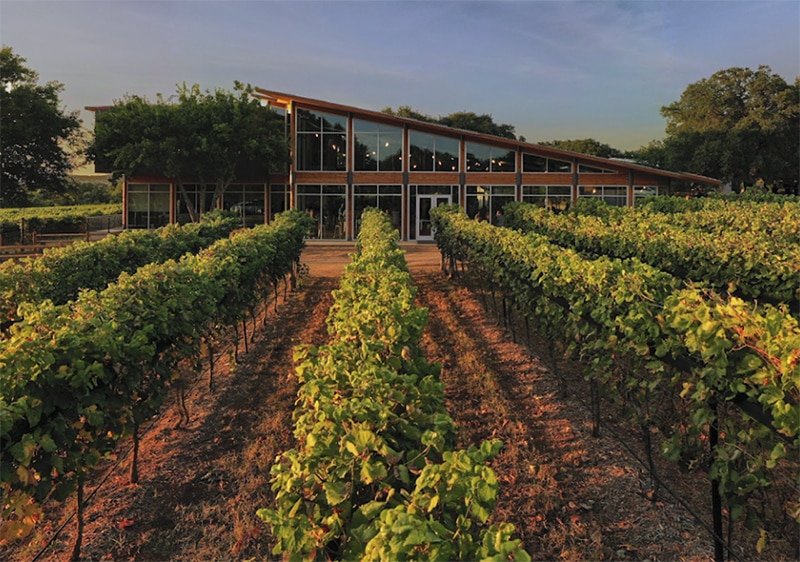 view of the william chris winery in hye, texas